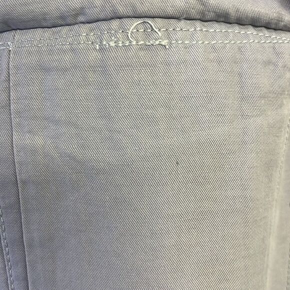 cabi  Tanner Linen Trench Coat Light Blue/Purple Silver Lake Medium #5296 - Picture 11 of 16